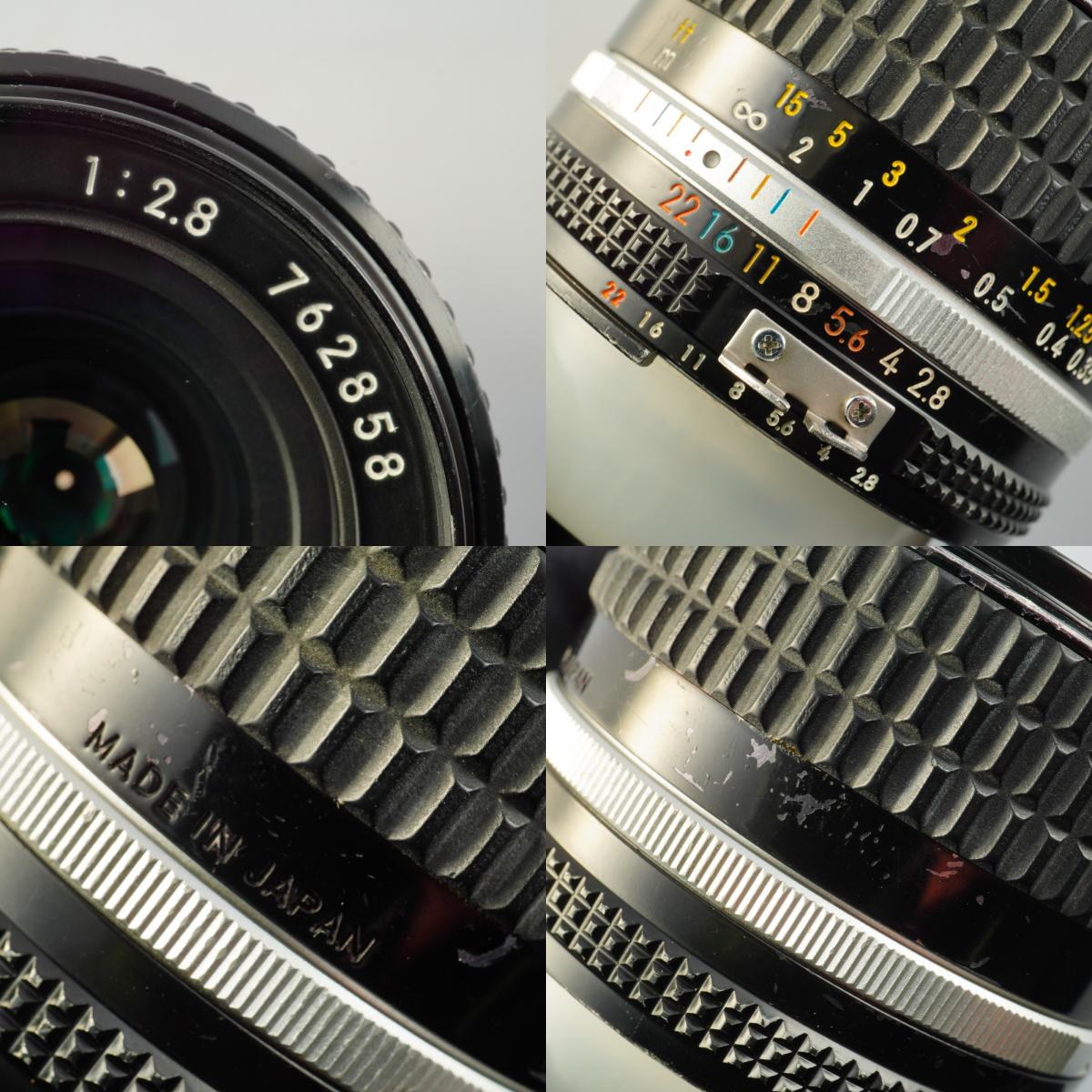 【Overhauled】 Nikon Ai-S NIKKOR 28mm F/2.8 単焦点レンズ