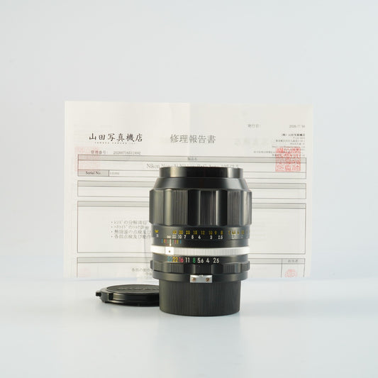 【Serviced】 Nikon 非Ai NIKKOR-P.C Auto 105mm F/2.5 単焦点レンズ