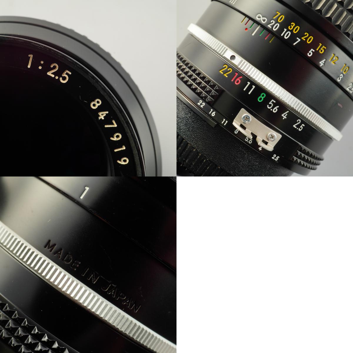 【Serviced】 Nikon Ai NIKKOR 105mm F/2.5 単焦点レンズ