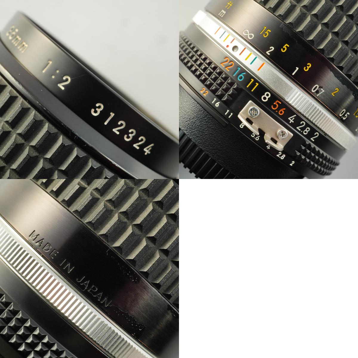 【Serviced】 Nikon Ai-S NIKKOR 35mm F/2 単焦点レンズ