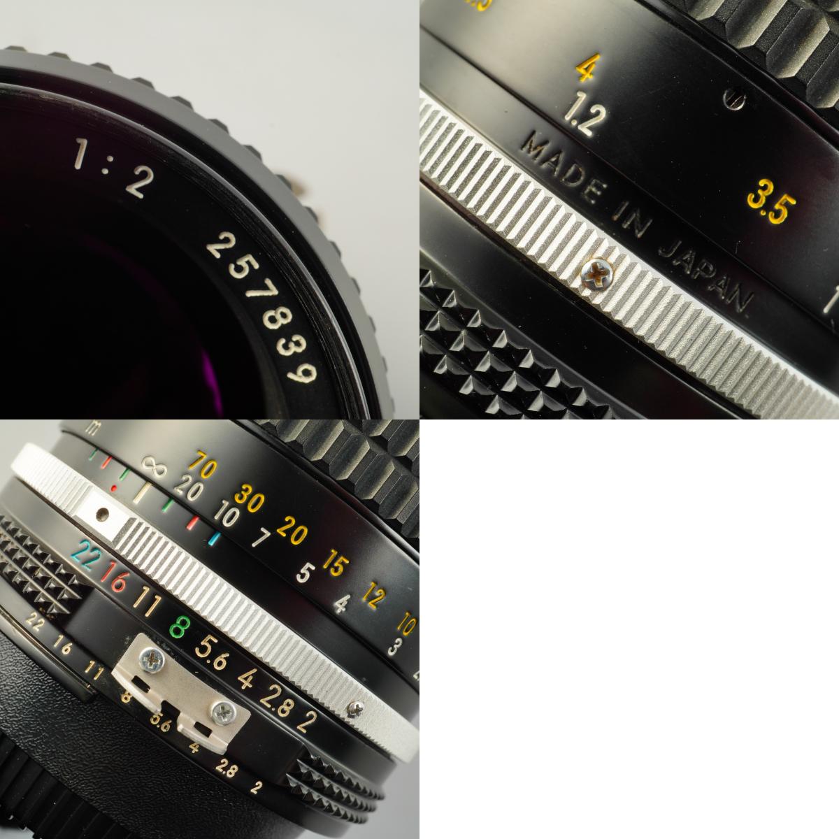 【Serviced】 Nikon Ai NIKKOR 85mm F/2 単焦点レンズ