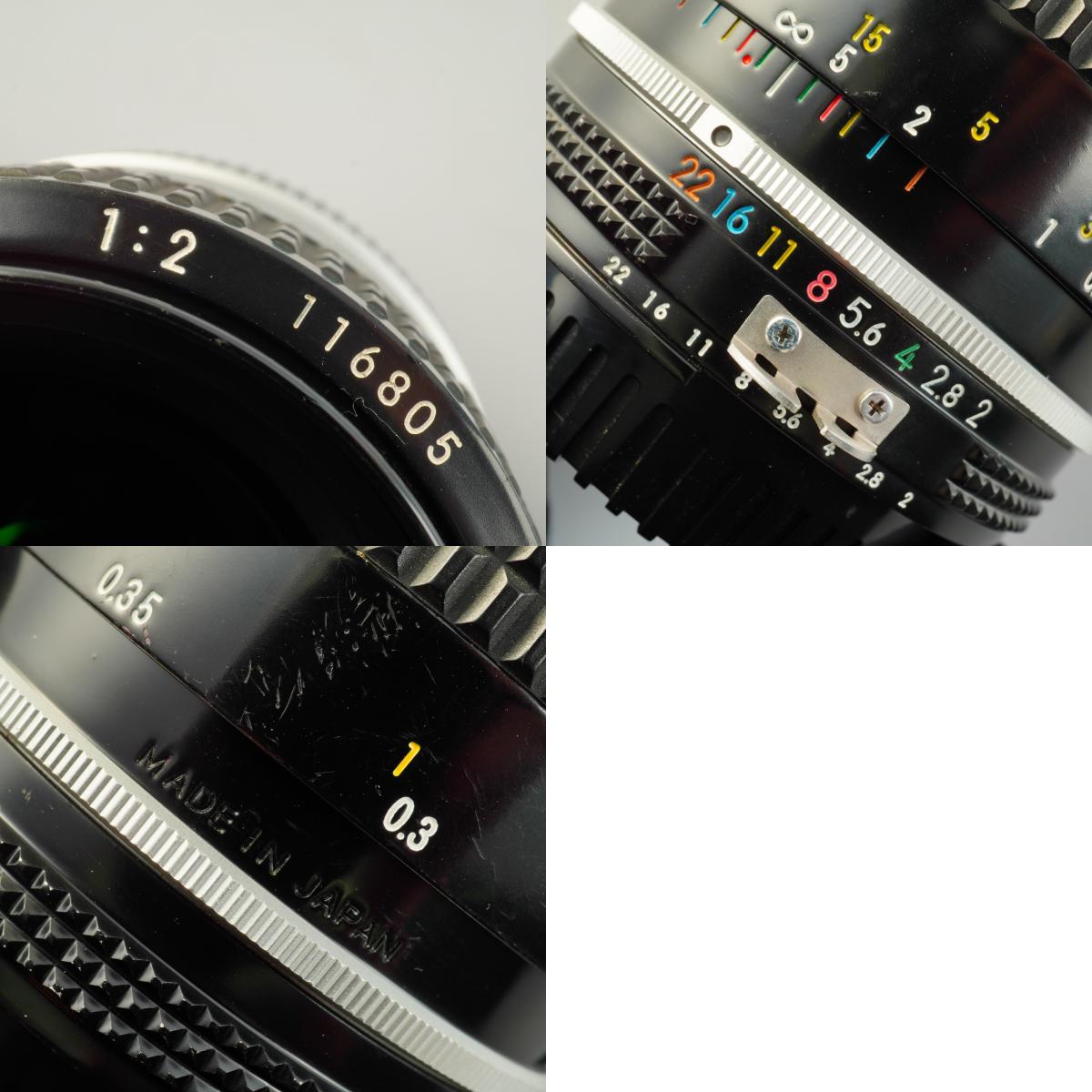 【Serviced】 Nikon Ai Nikkor 35mm F/2 単焦点レンズ