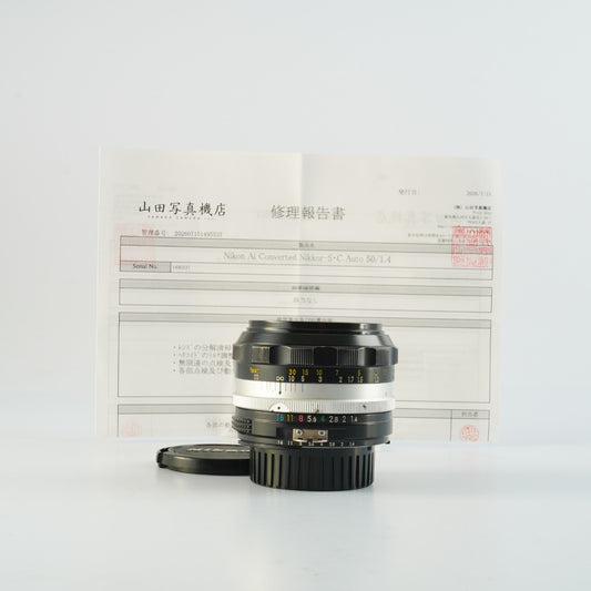 【Serviced】 Nikon Ai改 NIKKOR-S.C Auto 50mm F/1.4 単焦点レンズ