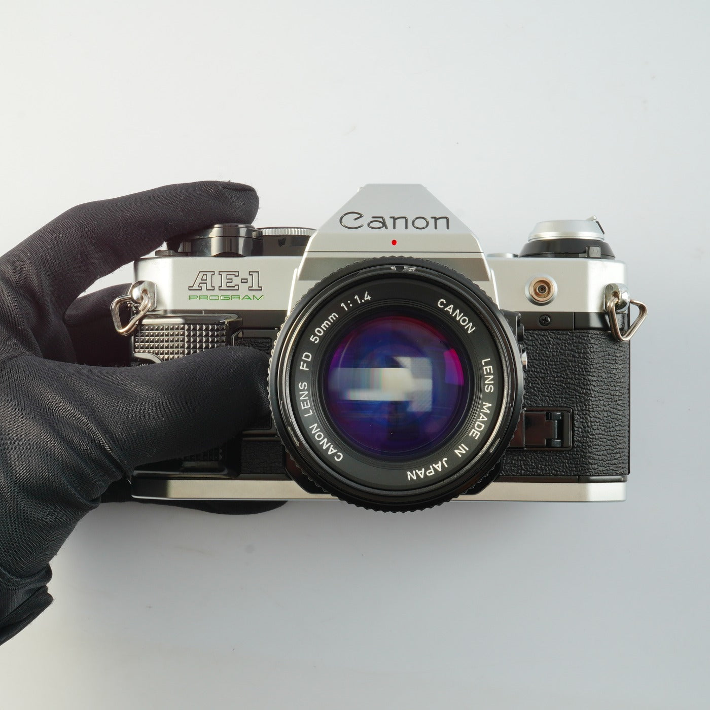 【SERVICED】 Canon AE-1 Program Black + New FD 50mm F/1.4 MF フィルム一眼レフカメラ