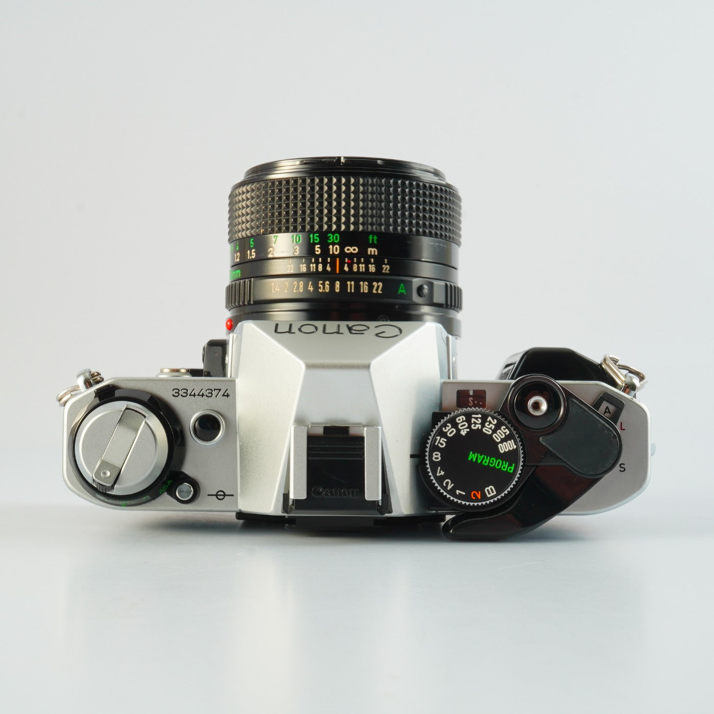 【SERVICED】 Canon AE-1 Program Black + New FD 50mm F/1.4 MF フィルム一眼レフカメラ
