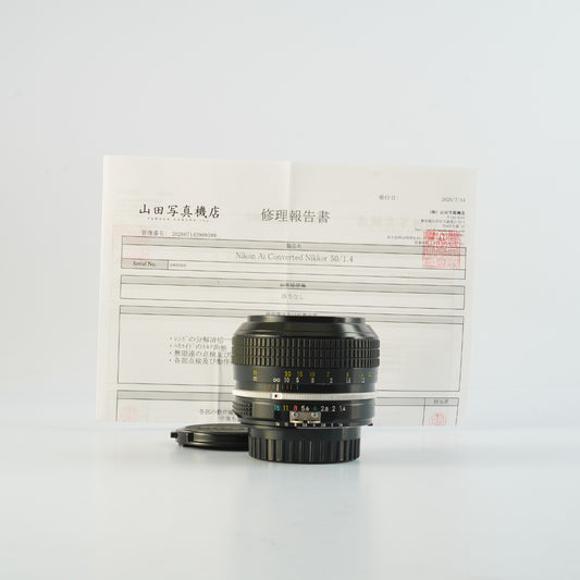 【Serviced】 Nikon Ai改 New NIKKOR 50mm F/1.4 単焦点レンズ