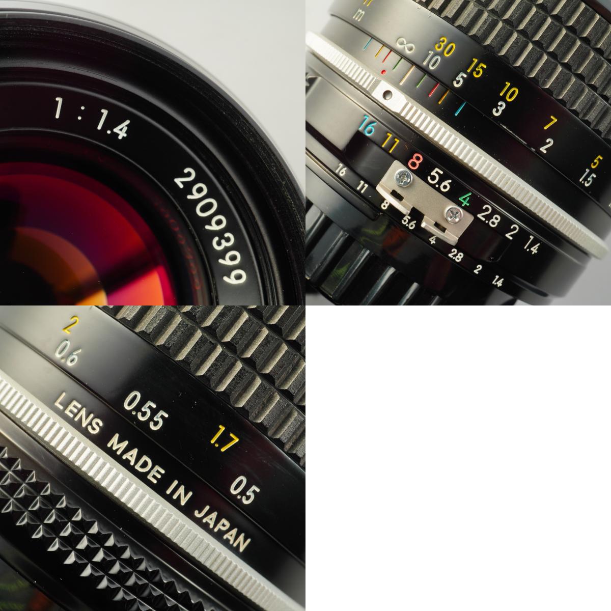 【Serviced】 Nikon Ai改 New NIKKOR 50mm F/1.4 単焦点レンズ
