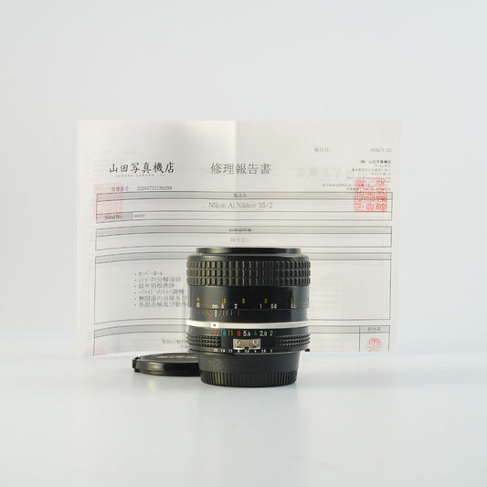 【Overhauled】 Nikon Ai Nikkor 35mm F/2 単焦点レンズ