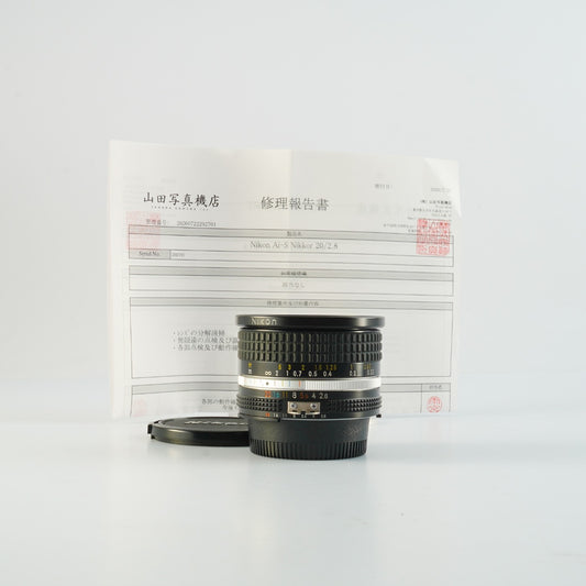 【Serviced】 Nikon Ai-S NIKKOR 20mm F/2.8 単焦点レンズ