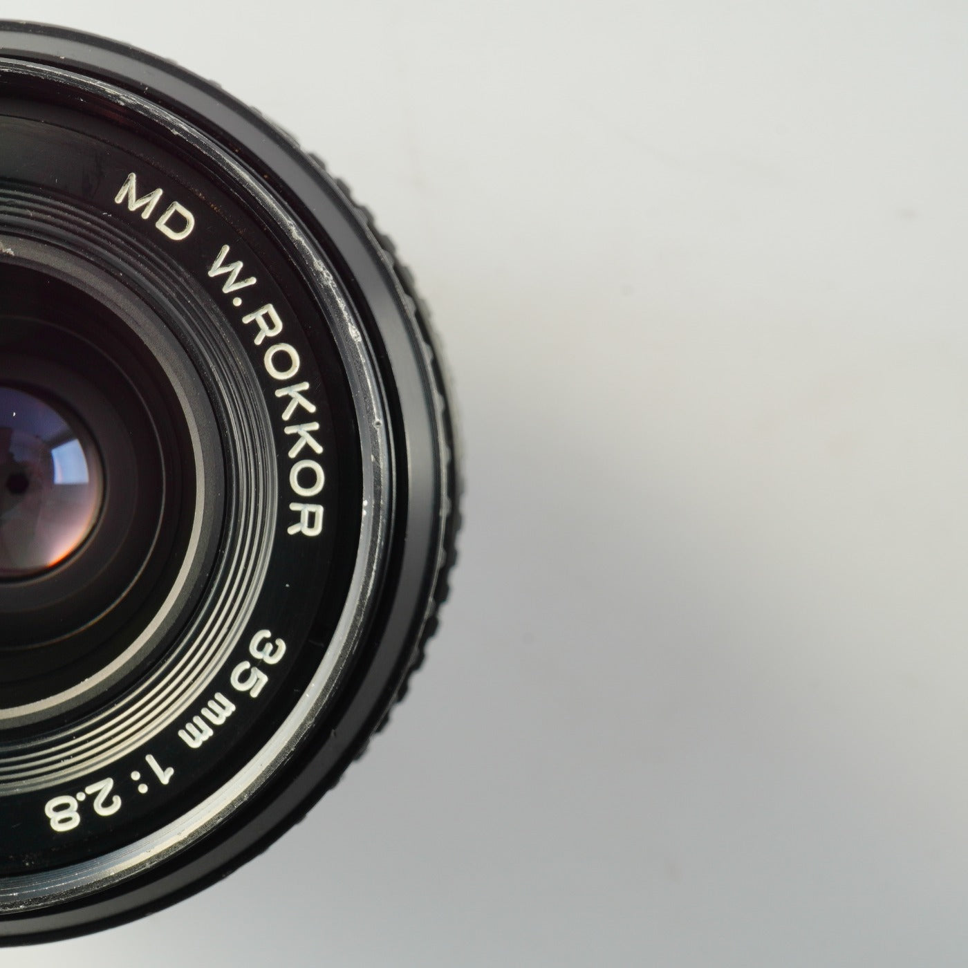 【Serviced】 MINOLTA MD W.ROKKOR 35mm F/2.8 単焦点レンズ