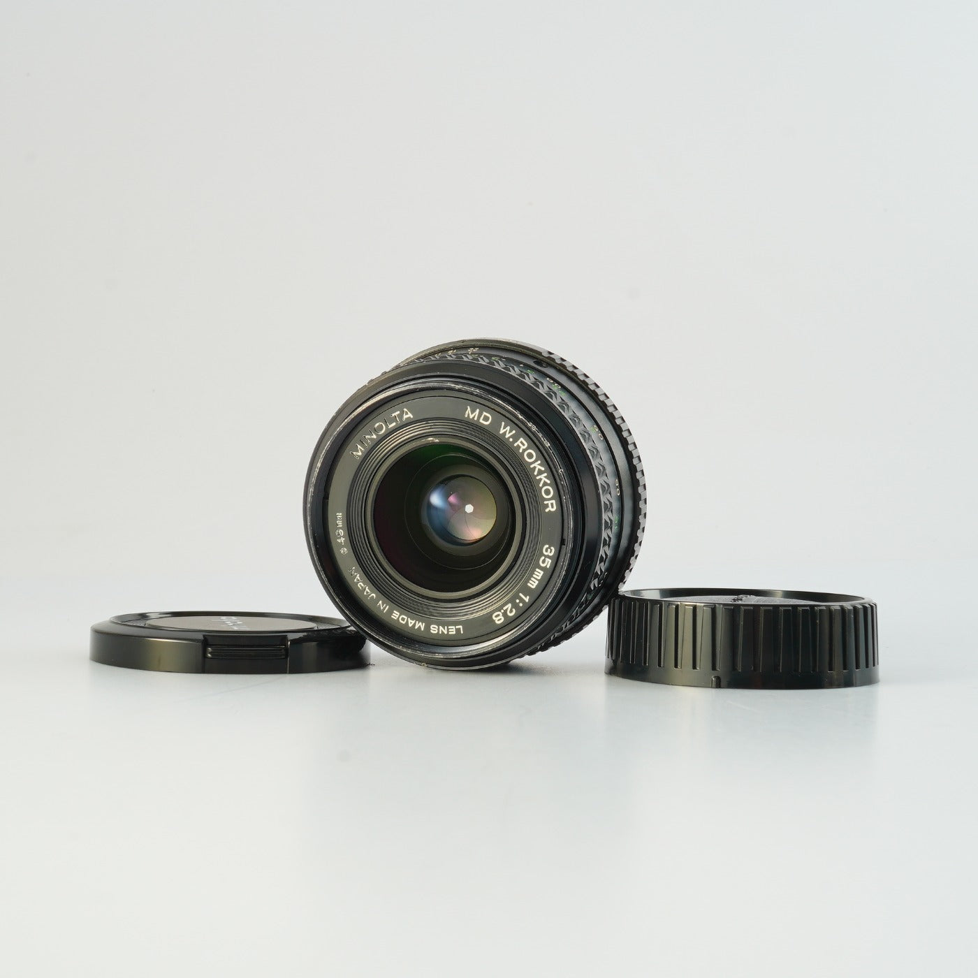 【Serviced】 MINOLTA MD W.ROKKOR 35mm F/2.8 単焦点レンズ