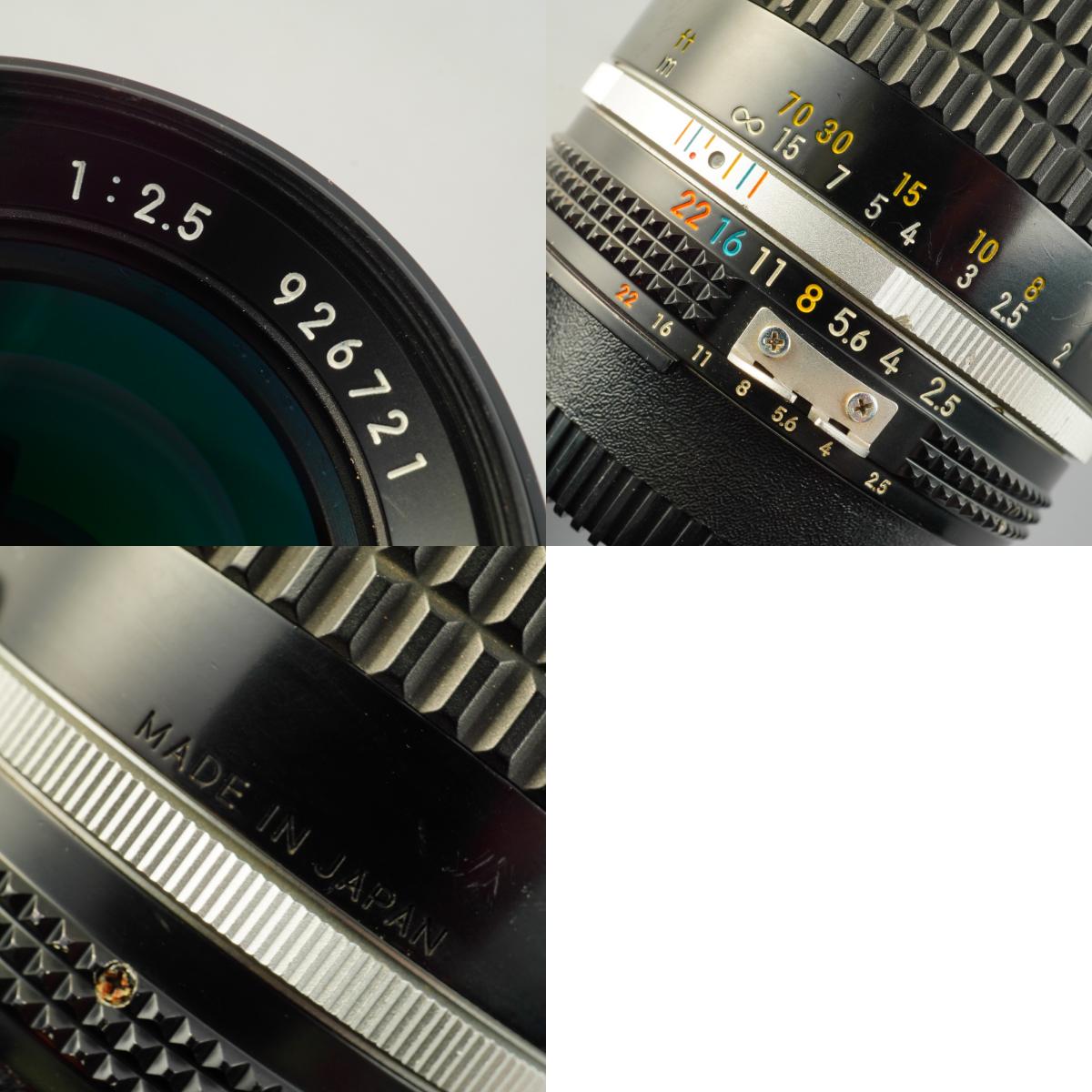 【Serviced】 Nikon Ai-S NIKKOR 105mm F/2.5 単焦点レンズ
