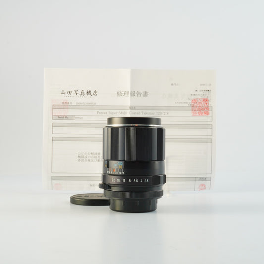 【Serviced】 PENTAX Super-Multi-Coated TAKUMAR 120mm F/2.8 (M42用) 単焦点レンズ