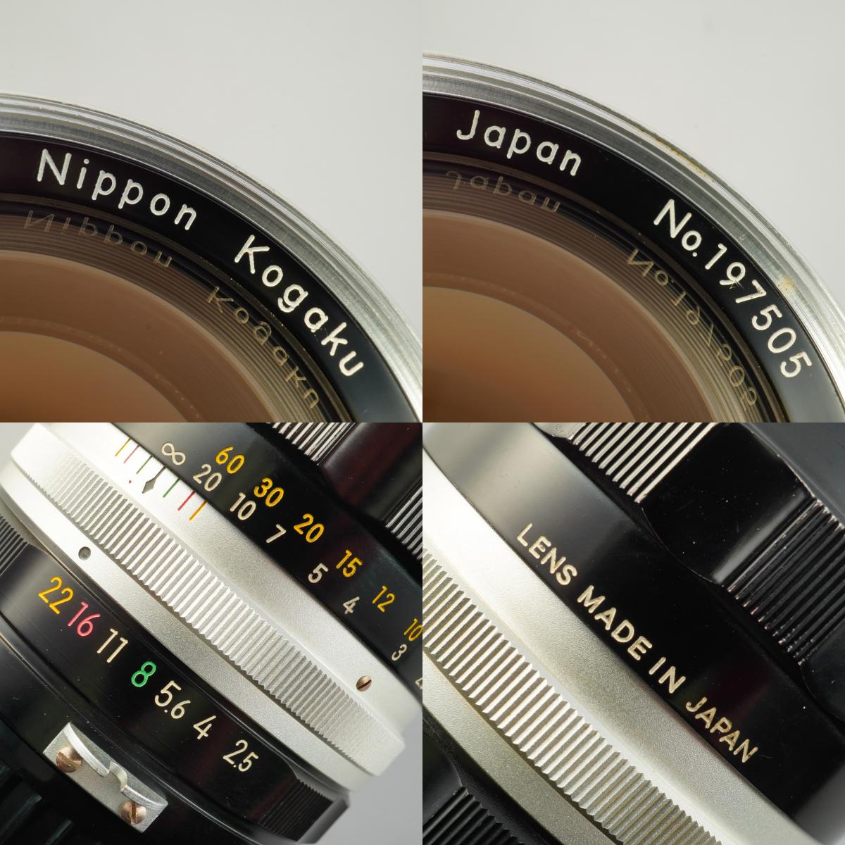 【Serviced】 Nikon 非Ai NIKKOR-P Auto 105mm F/2.5 単焦点レンズ