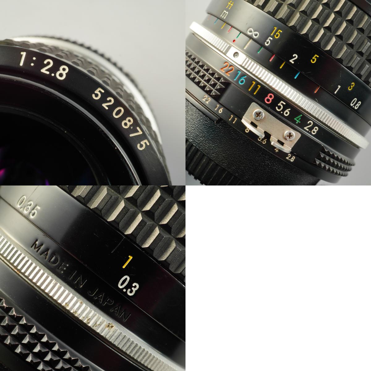 【Serviced】 Nikon Ai Nikkor 28mm F/2.8 単焦点レンズ