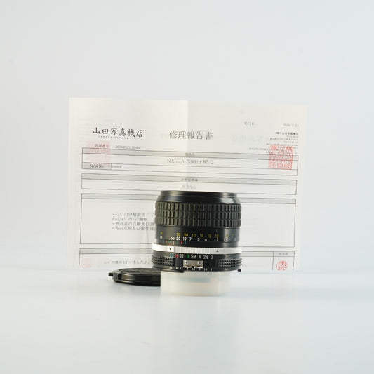 【Serviced】 Nikon Ai NIKKOR 85mm F/2 単焦点レンズ