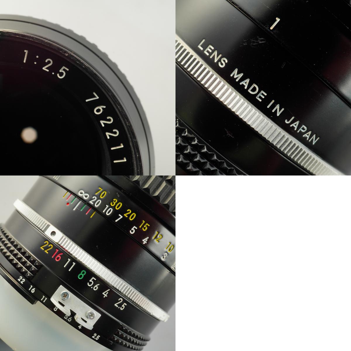 【Serviced】 Nikon Ai NIKKOR 105mm F/2.5 単焦点レンズ