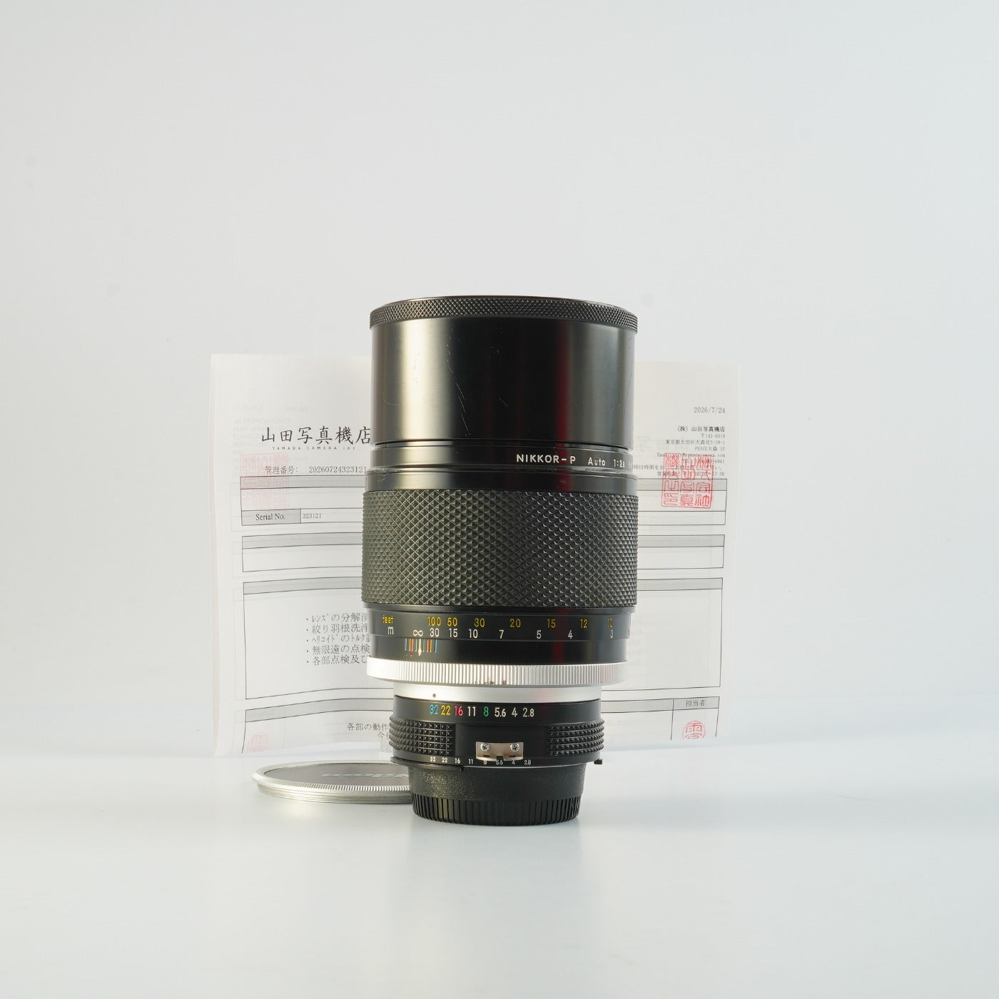 【Serviced】 Nikon Ai改 NIKKOR-P Auto 180mm F/2.8 単焦点レンズ
