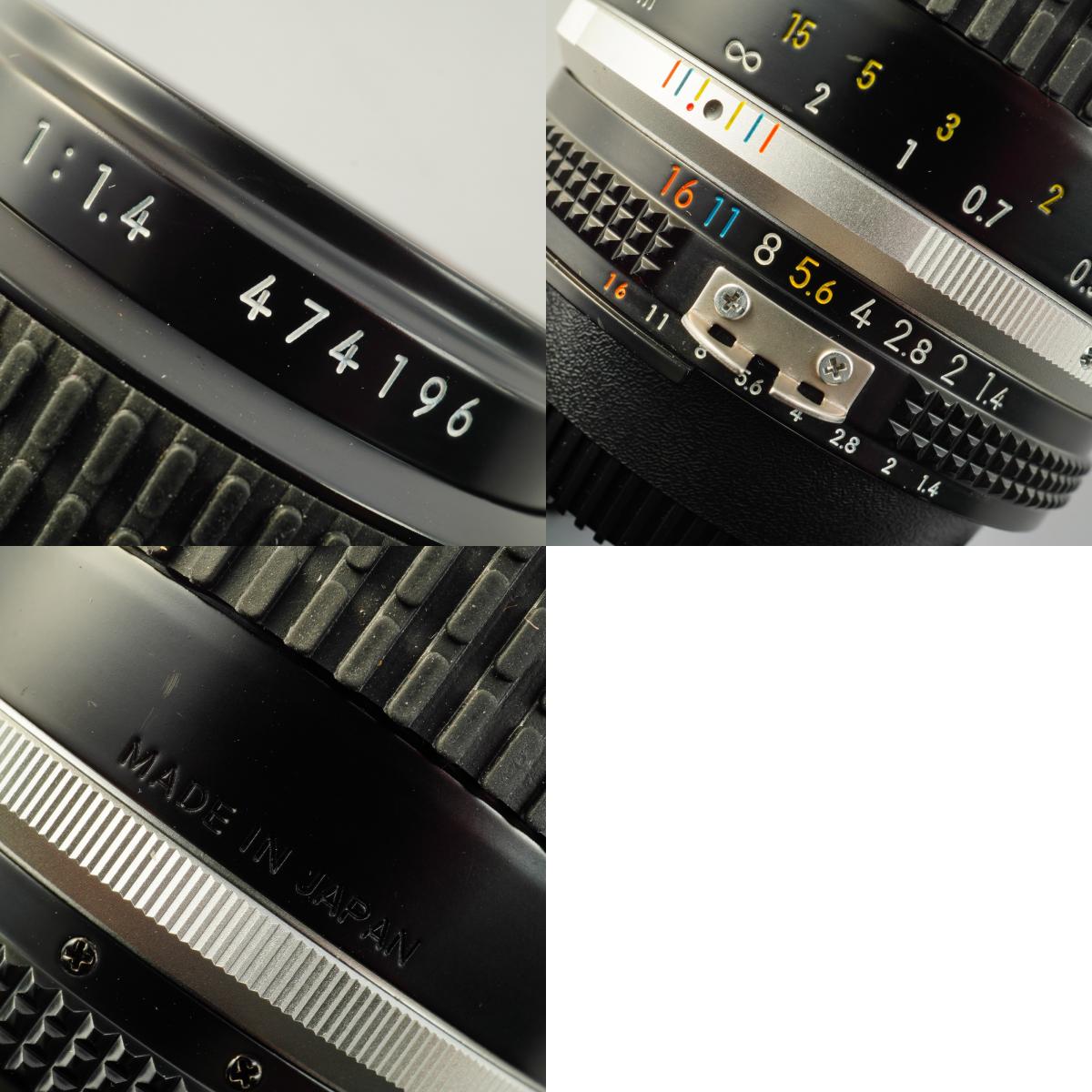 【Serviced】 Nikon Ai-S NIKKOR 35mm F/1.4 単焦点レンズ