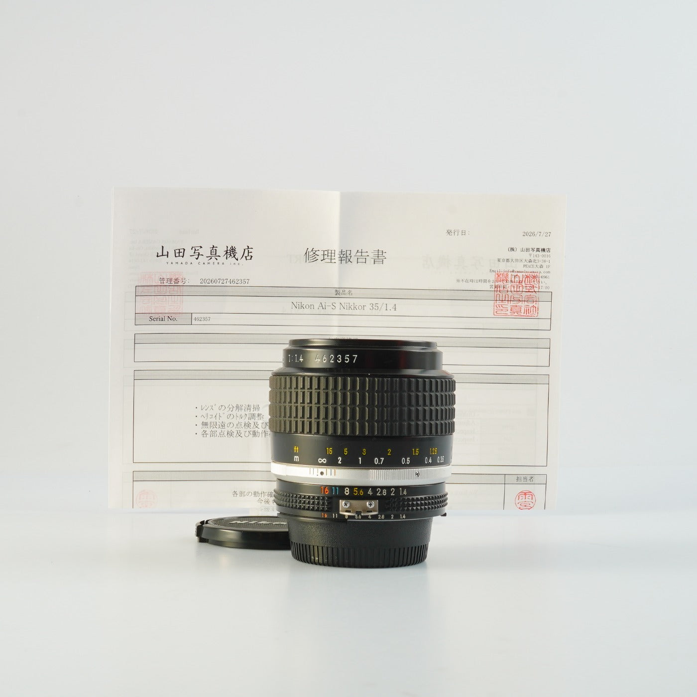 【Serviced】 Nikon Ai-S NIKKOR 35mm F/1.4 単焦点レンズ