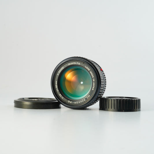 【Serviced】 MINOLTA MC ROKKOR PG 50mm F/1.4 単焦点レンズ