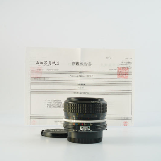 【Serviced】 Nikon Ai Nikkor 28mm F/2.8 Prime Lens