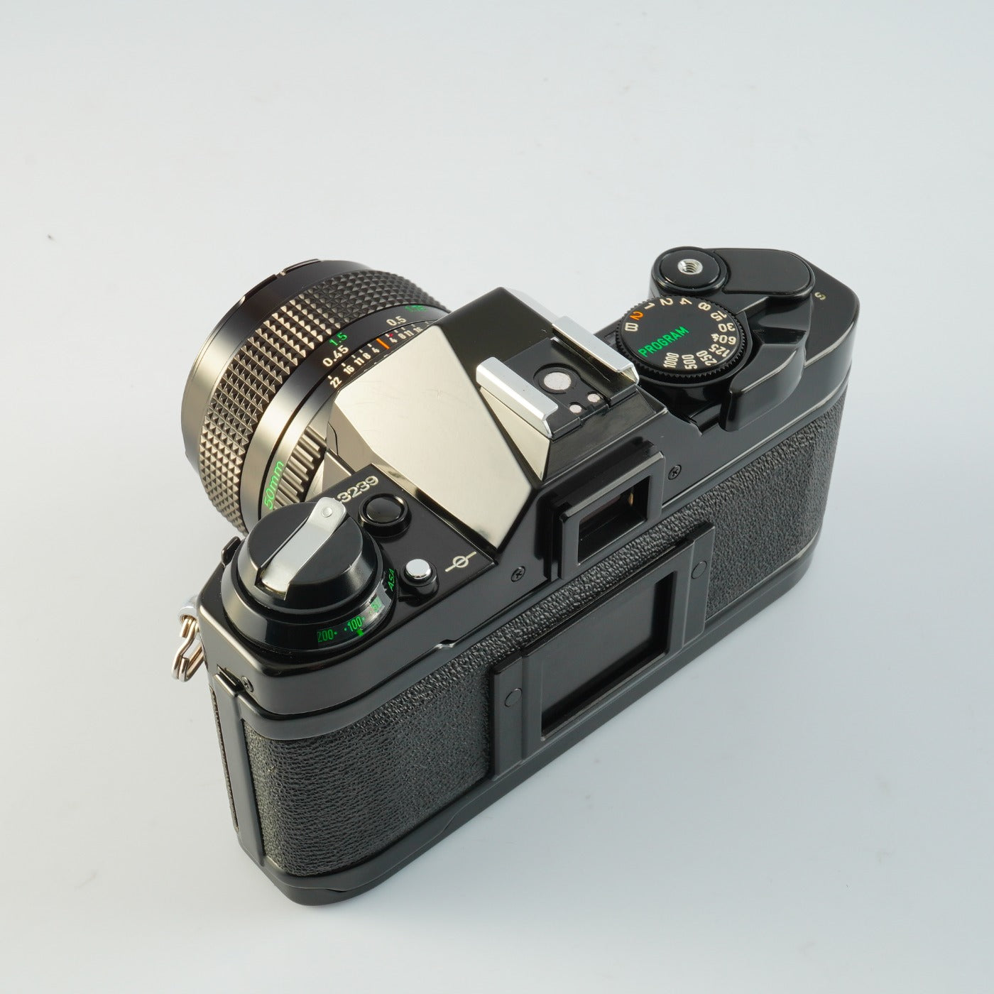 【Serviced】 Canon AE-1 Program Black + New FD 50mm F/1.4 MF フィルム一眼レフカメラ