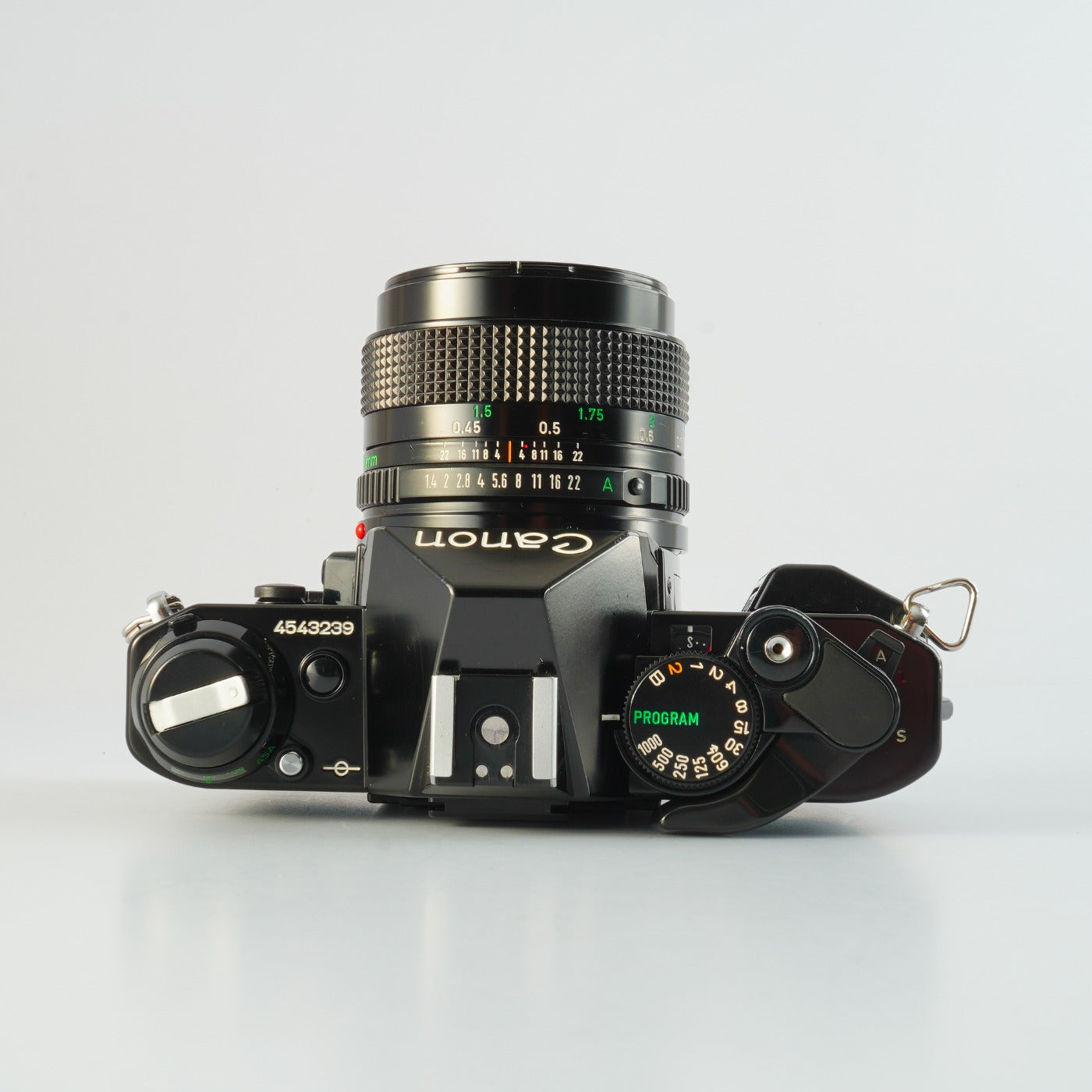 【Serviced】 Canon AE-1 Program Black + New FD 50mm F/1.4 MF フィルム一眼レフカメラ