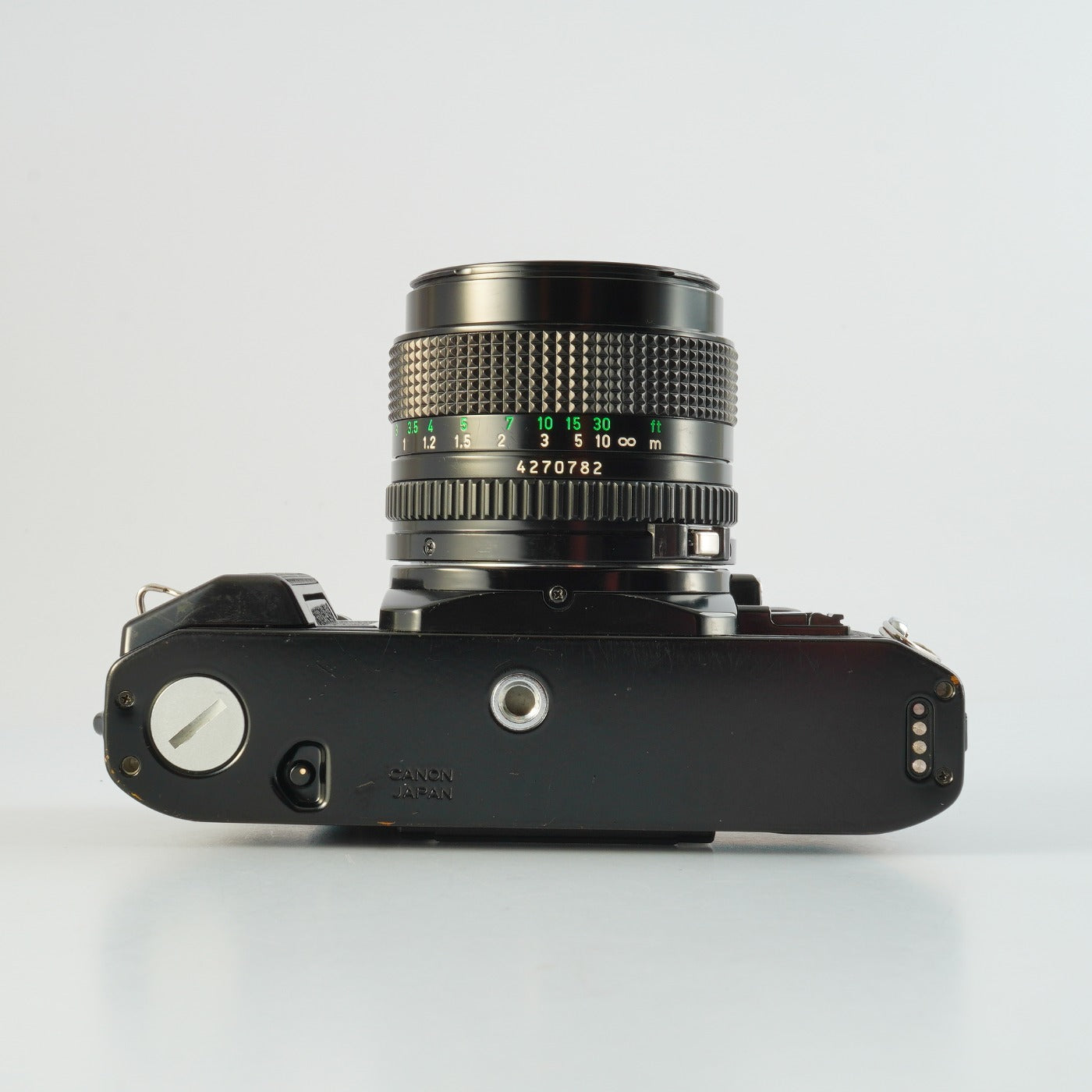 【Serviced】 Canon AE-1 Program Black + New FD 50mm F/1.4 MF フィルム一眼レフカメラ