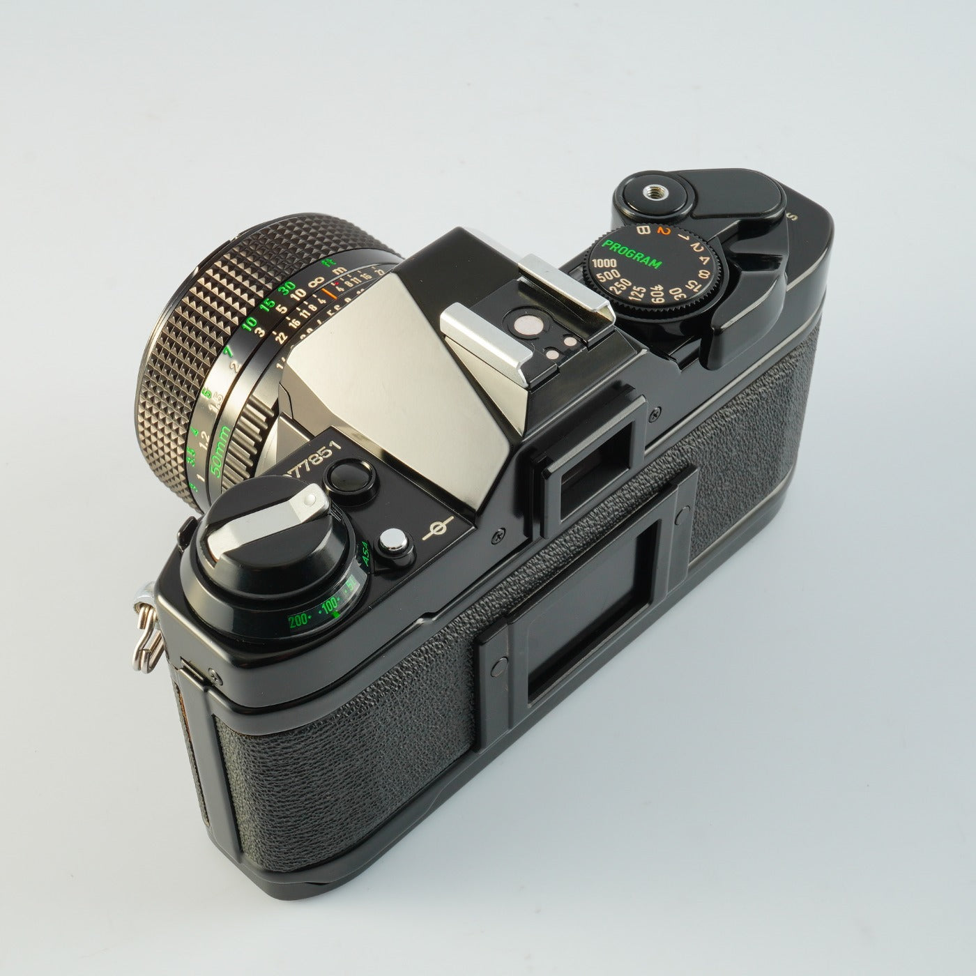 【Serviced】 Canon AE-1 Program Black + New FD 50mm F/1.4 MF フィルム一眼レフカメラ