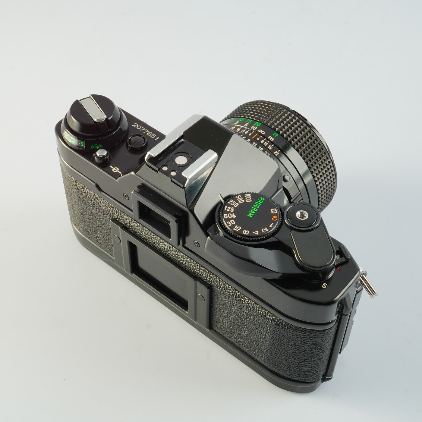 【Serviced】 Canon AE-1 Program Black + New FD 50mm F/1.4 MF フィルム一眼レフカメラ