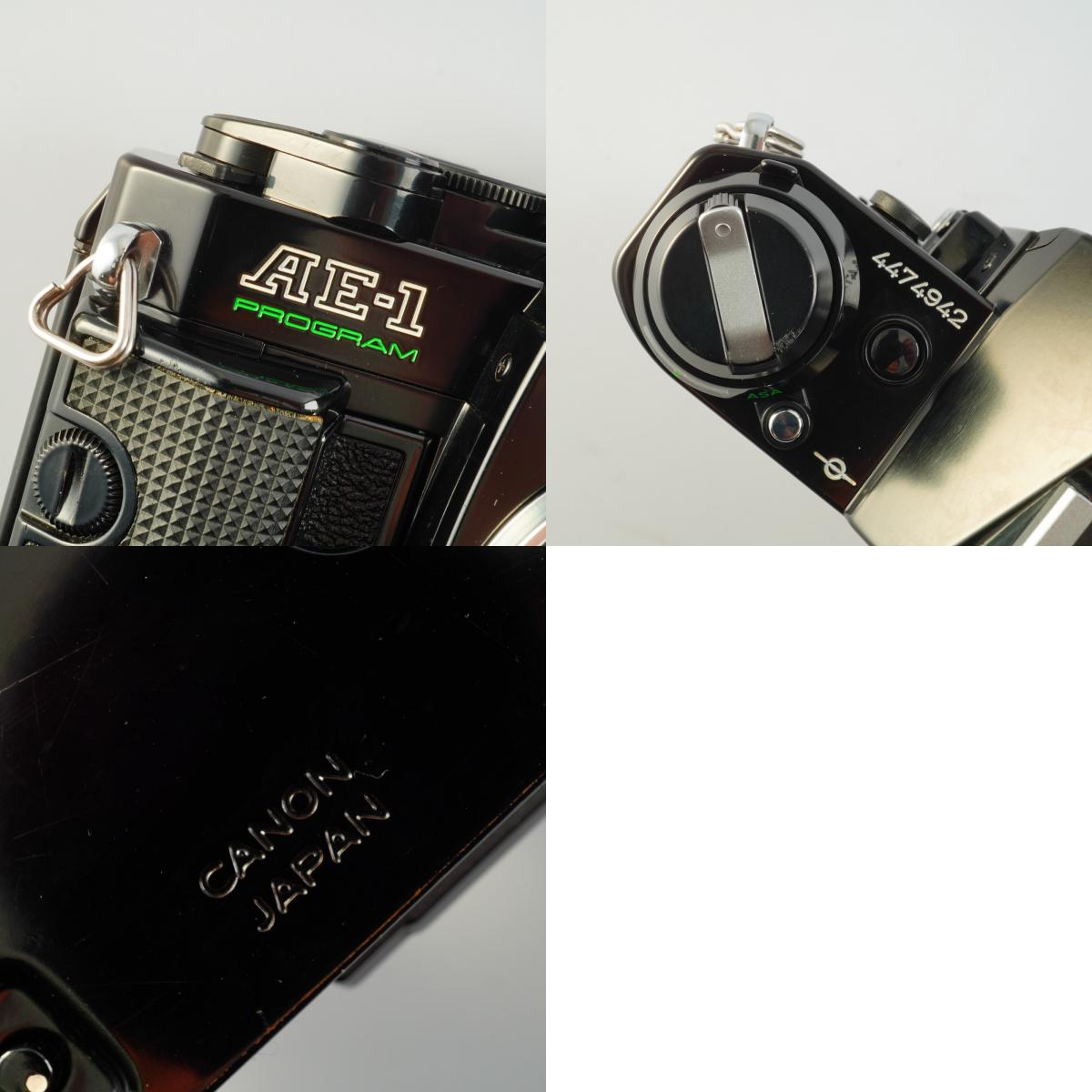 【Serviced】 Canon AE-1 Program Black + New FD 50mm F/1.4 MF フィルム一眼レフカメラ