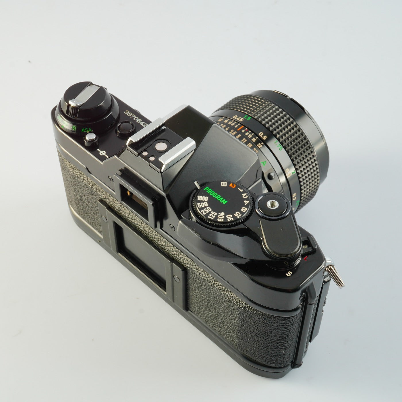 【Serviced】 Canon AE-1 Program Black + New FD 50mm F/1.4 MF フィルム一眼レフカメラ