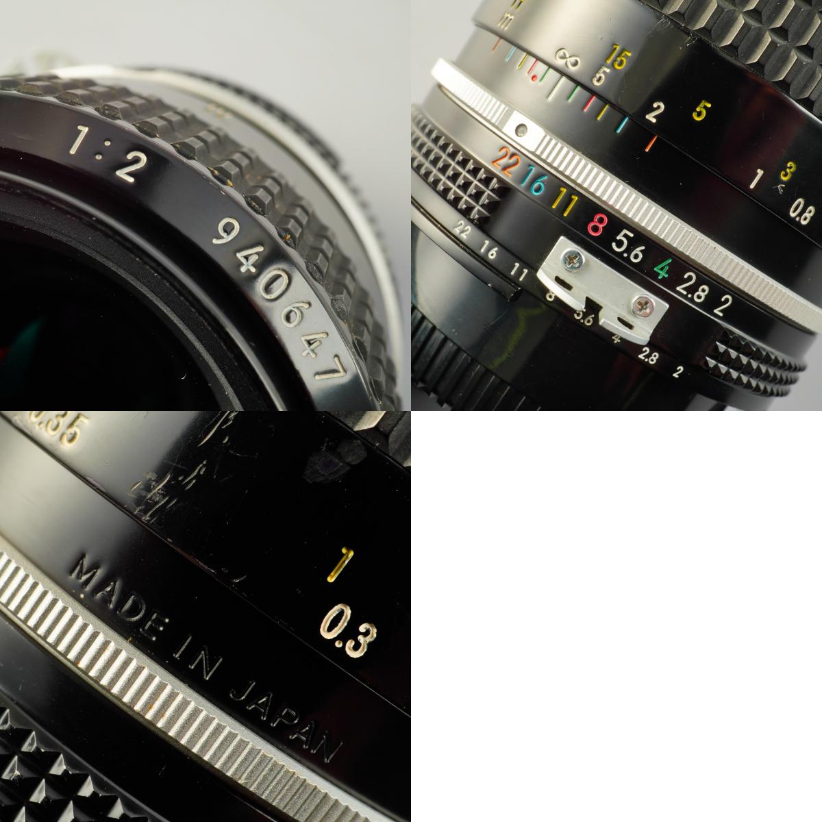 【Serviced】 Nikon Ai Nikkor 35mm F/2 単焦点レンズ