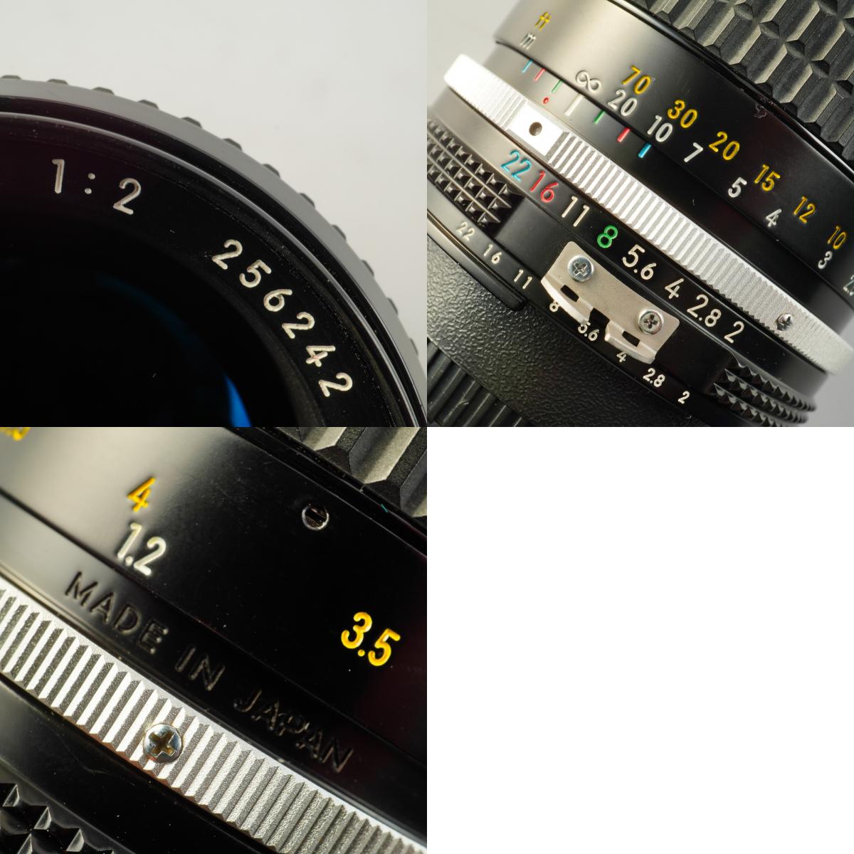 【Serviced】 Nikon Ai NIKKOR 85mm F/2 単焦点レンズ