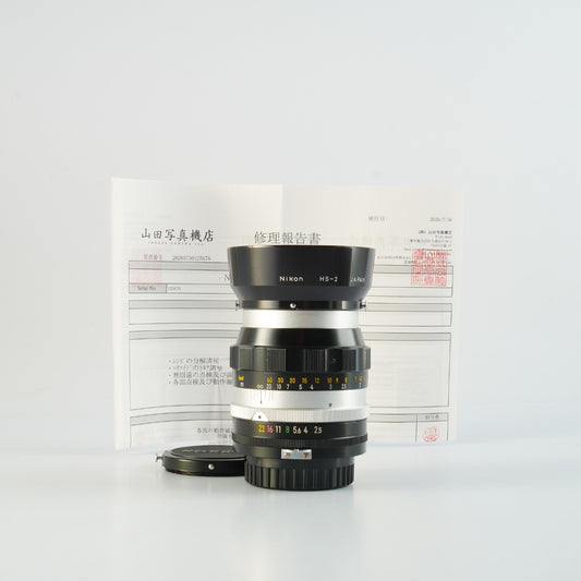 【Serviced】 Nikon Non-AI NIKKOR-P Auto 10.5cm 105mm F/2.5 PAT. PEND Prime Lens