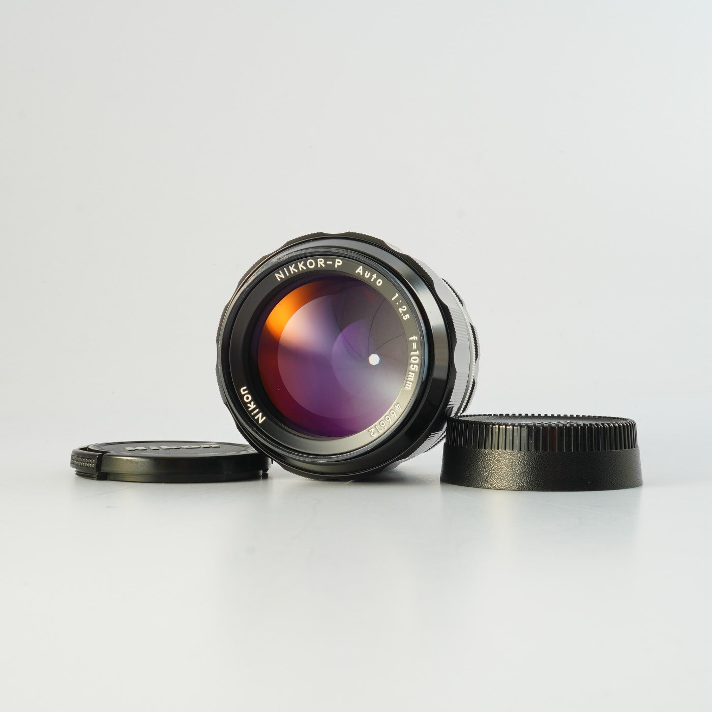 【Serviced】 Nikon 非Ai NIKKOR-P Auto 105mm F/2.5 単焦点レンズ