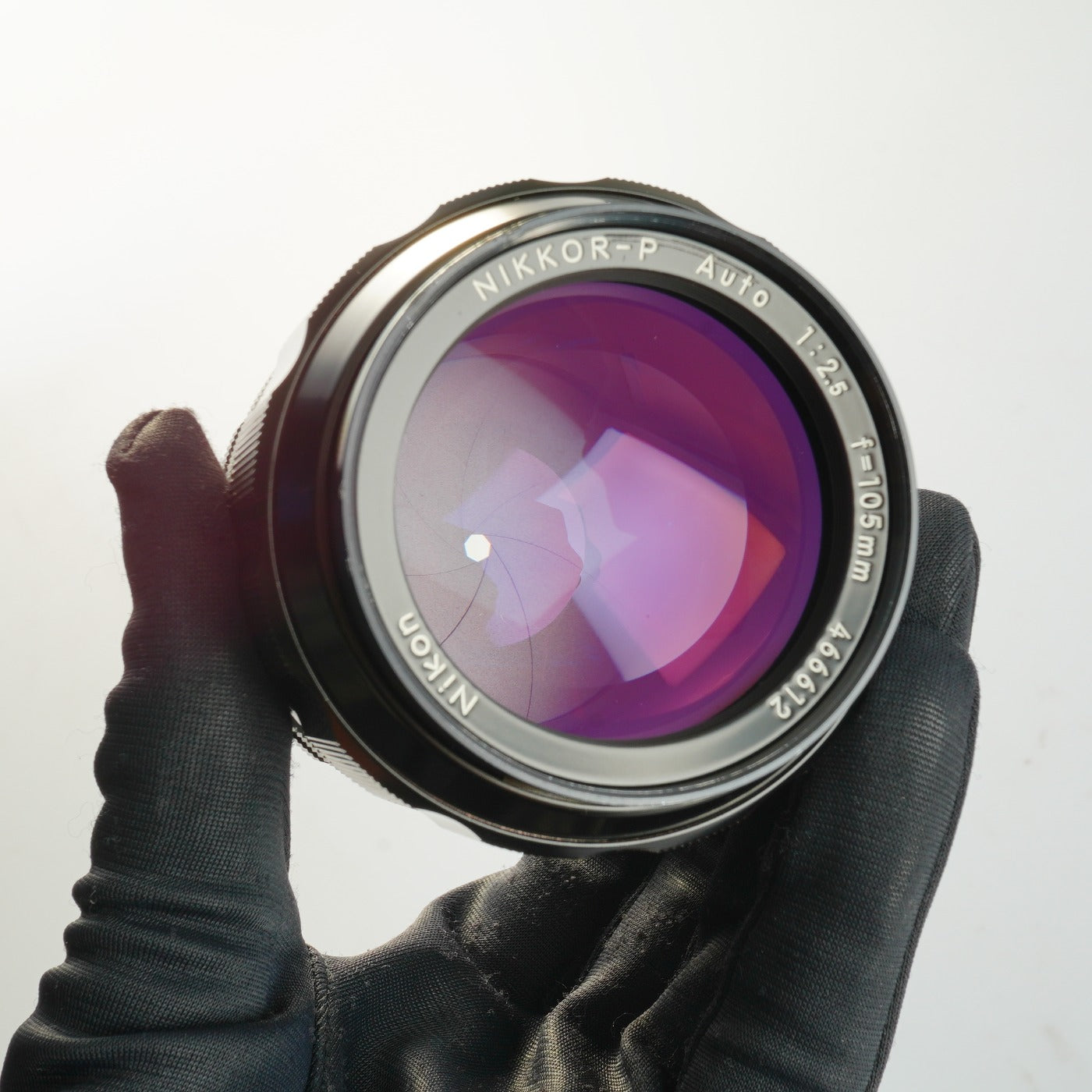 【Serviced】 Nikon 非Ai NIKKOR-P Auto 105mm F/2.5 単焦点レンズ