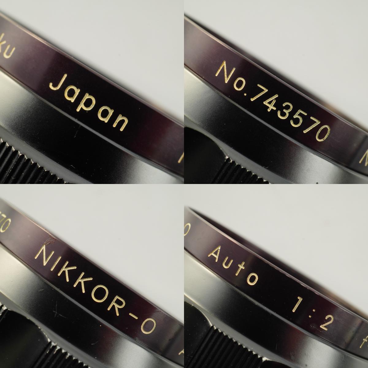 【Serviced】 Nikon 非Ai Nikkor-O Auto 35mm F/2 単焦点レンズ