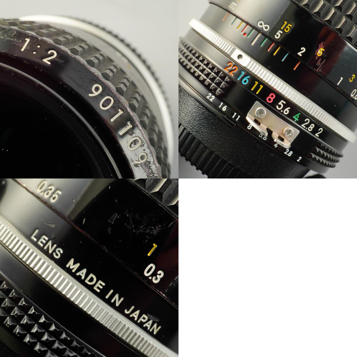 【Serviced】 Nikon Ai Nikkor 35mm F/2 単焦点レンズ