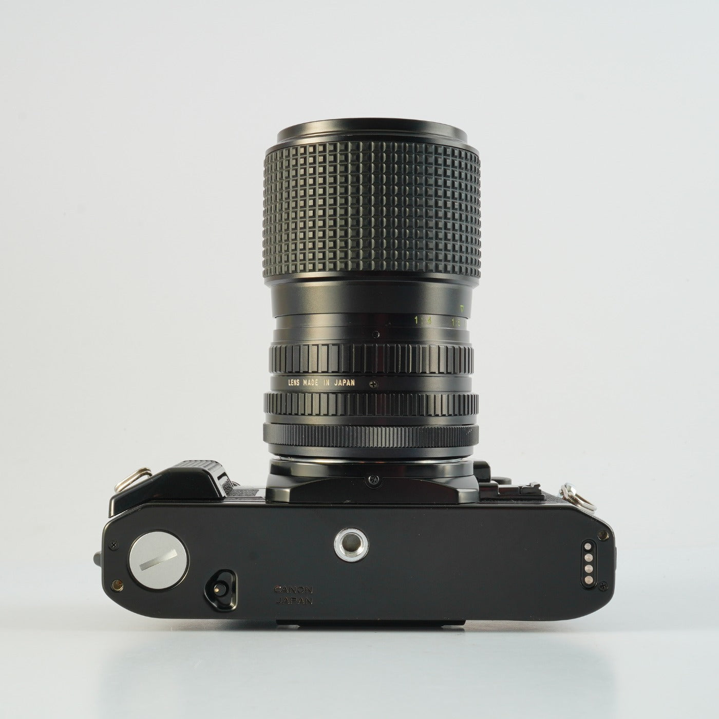 【Serviced】 Canon AE-1 Program Black + RMC Tokina 35-105mm F/3.5-4.3 MF フィルム一眼レフカメラ