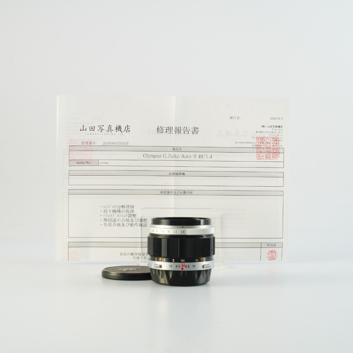 【Serviced】 OLYMPUS G.ZUIKO AUTO-S 40mm F/1.4 TTL for PEN FT / FV / F 単焦点レンズ