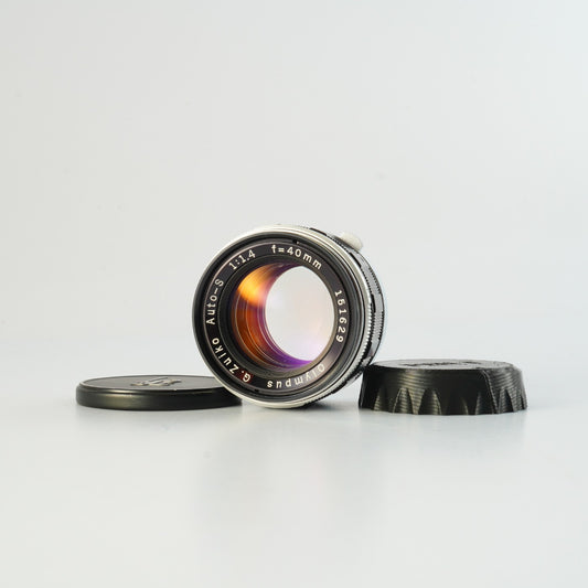 【Serviced】 OLYMPUS G.ZUIKO AUTO-S 40mm F/1.4 TTL for PEN FT / FV / F 単焦点レンズ