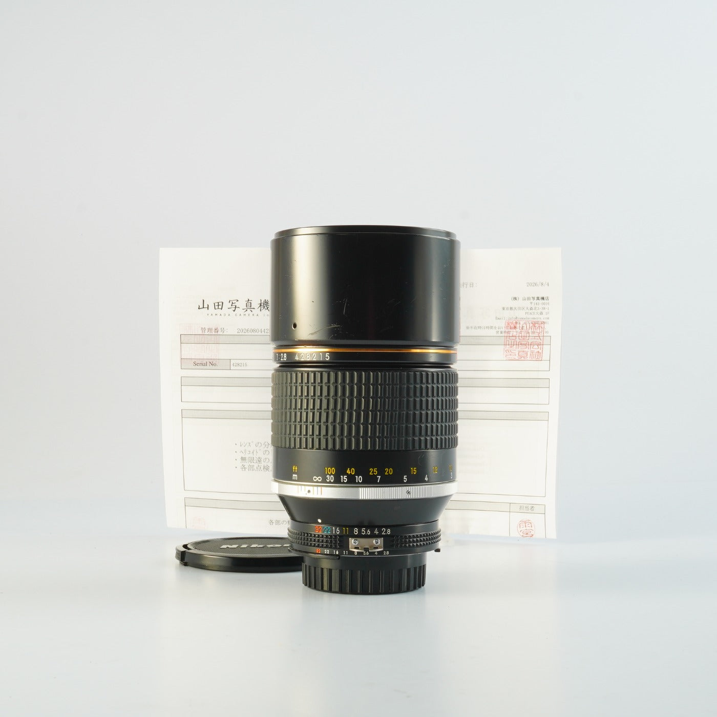 【Serviced】 Nikon Ai-S NIKKOR ED 180mm F/2.8 単焦点レンズ