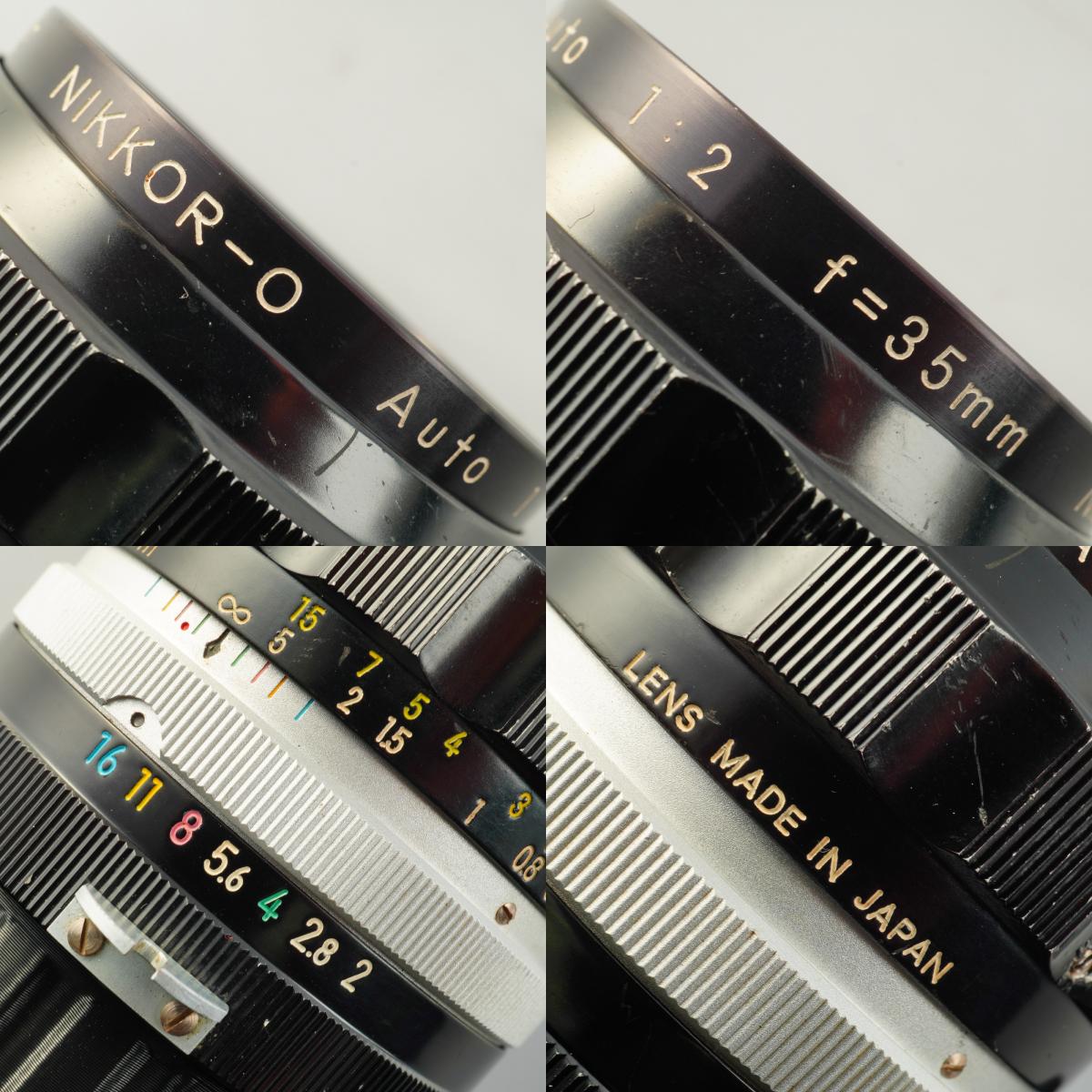 【Serviced】 Nikon 非Ai Nikkor-O Auto 35mm F/2 単焦点レンズ