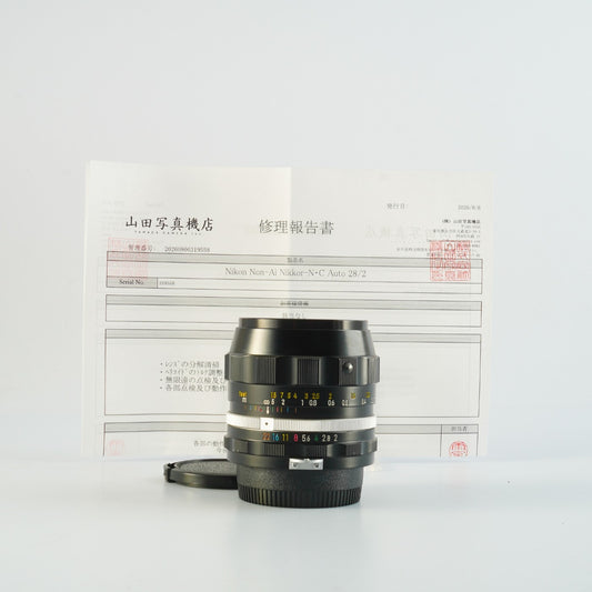 【Serviced】 Nikon Non-AI Nikkor-N.C Auto 28mm F/2 Prime Lens
