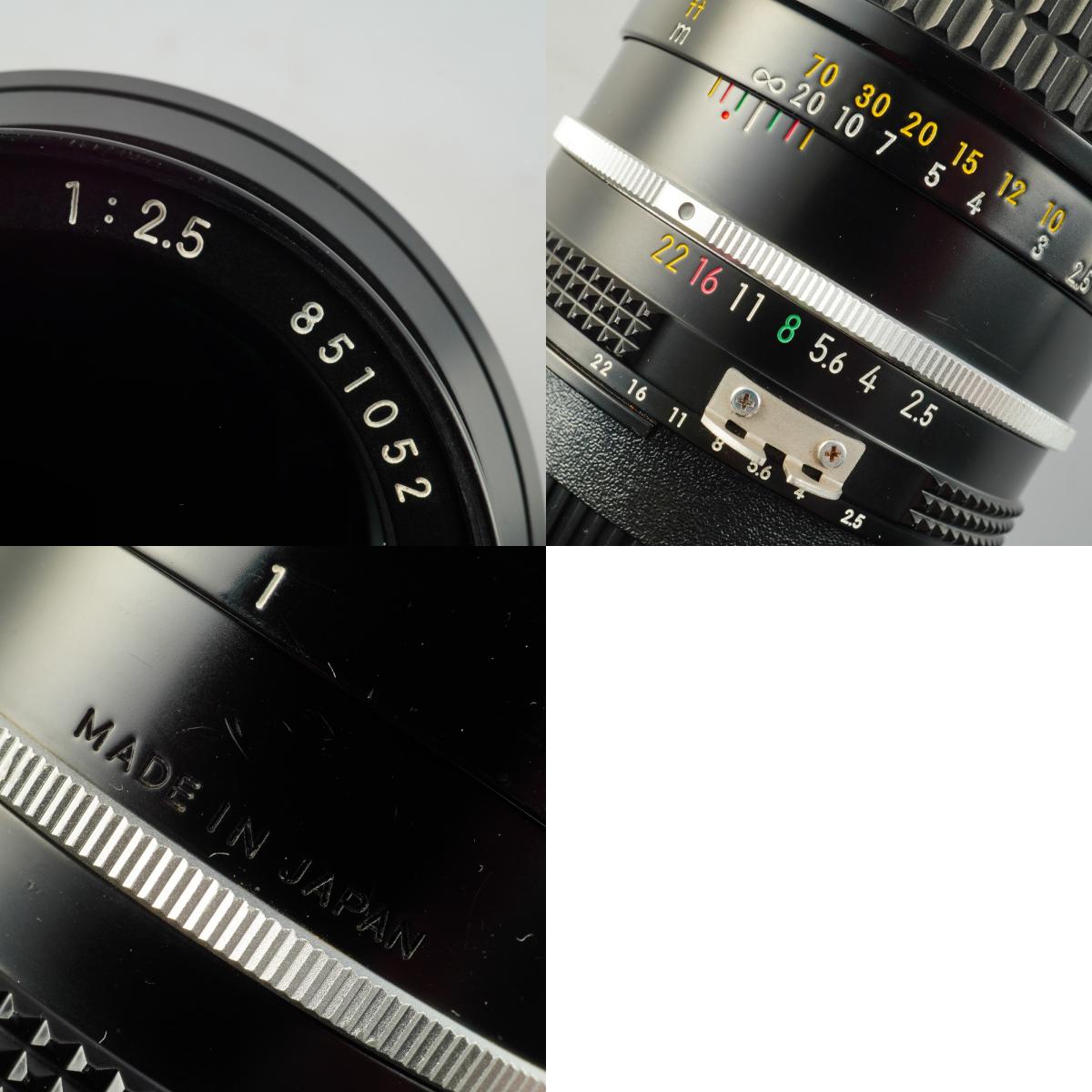 【Serviced】 Nikon Ai NIKKOR 105mm F/2.5 単焦点レンズ