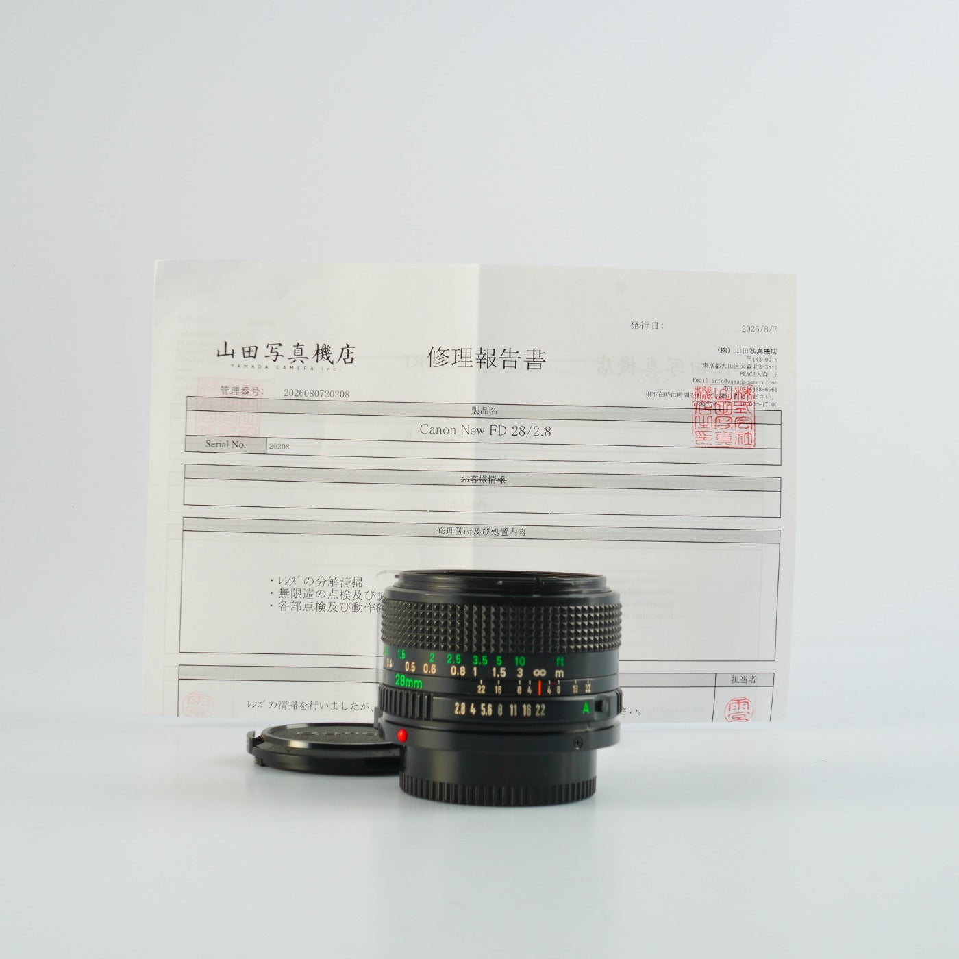 【Serviced】 Canon New FD NFD 28mm F/2.8 単焦点レンズ