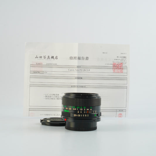 【Serviced】 Canon New FD NFD 28mm F/2.8 単焦点レンズ