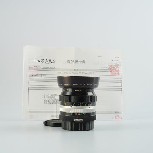 [Serviced] Nikon Non-AI NIKKOR-O.C Auto 35mm F/2 Prime Lens